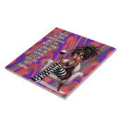 Eigenzinnige Wijsheid Lady Arrogantie Keramische T Tegeltje (Zijkant)