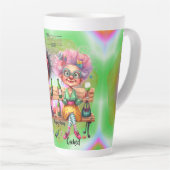 Eigenzinnige Wine Lady Volwassen Latte Mok (Rechterhoek)