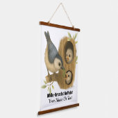 eigenzinnige witborsentouch hangend wandkleed (Gebogen)