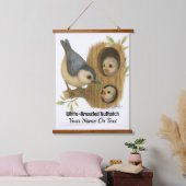 eigenzinnige witborsentouch hangend wandkleed (Slaapkamer)