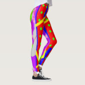 Eigenzinnige Zig-Zag Clown Broek Esthetisch Leggings (Rechts)