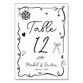 Eigenzinnige Zwart wit grillige zwarte casual brui Kaart (Achterkant)