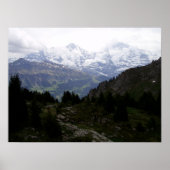 Eiger-, Mönch- en Jungfrau-gebergte - Poster (Voorkant)