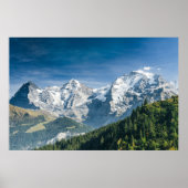 Eiger, Mönch en Jungfrau, Zwitserland, Alps Zwitse Poster (Voorkant)