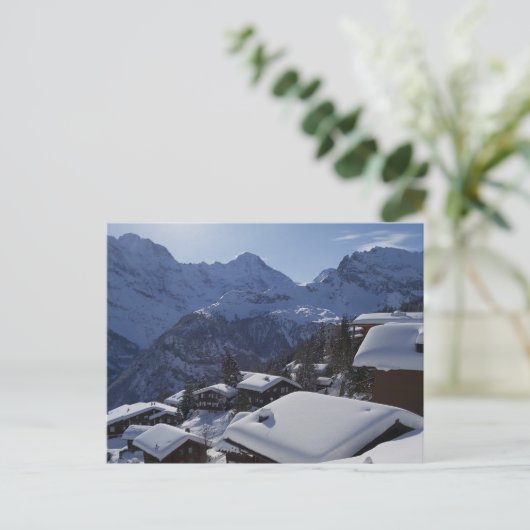 Eiger, Mönch & Jungfrau Trilogy uitzicht uit Mürre Briefkaart (Staand voorkant)