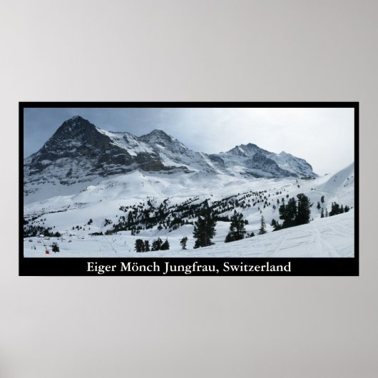 Eiger Mönch Jungfrau, Zwitserland Poster (Voorkant)