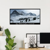 Eiger Mönch Jungfrau, Zwitserland Poster (Thuiskantoor)