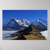 Eiger, Mönch und Jungfrau, Zwitserland, Schweiz Poster (Voorkant)