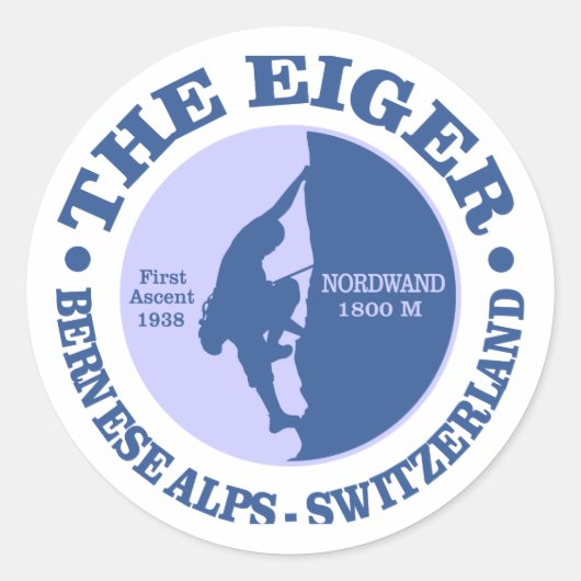 Eiger Ronde Sticker (Voorkant)