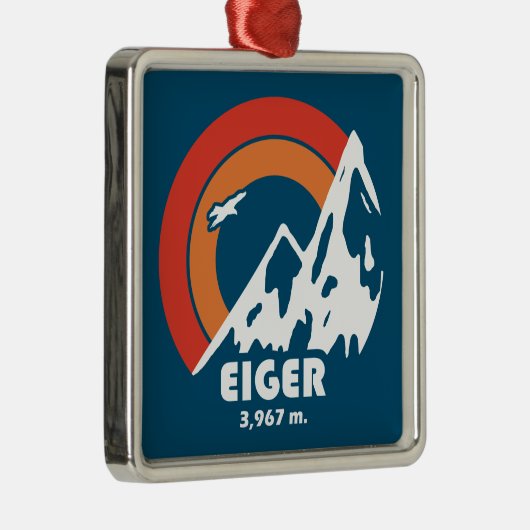 Eiger Sun Eagle Metalen Ornament (Rechts)