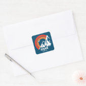 Eiger Sun Eagle Vierkante Sticker (Envelop)