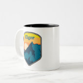 Eiger Sunrise Tweekleurige Koffiemok (Voorkant links)