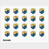 Eiger Sunrise Vierkante Sticker (Vel)