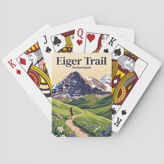 Eiger Trail Zwitserland Pokerkaarten (Achterkant)
