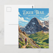 Eiger Zwitserland Briefkaart (Voorkant / Achterkant)