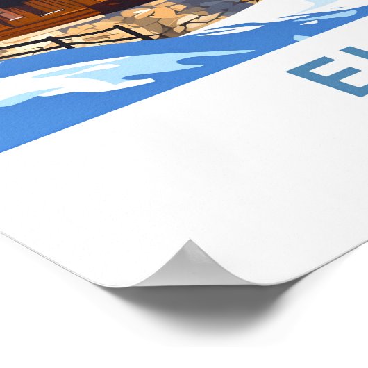 Eiger Zwitserland Reisprint Poster (Hoek)