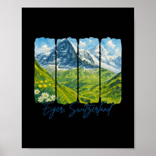 Eiger Zwitserland Reizen Trip Ontmoet Me In Eiger Poster