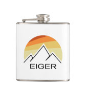 Eiger Zwitserland Retro Heupfles (Voorkant)