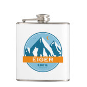 Eiger Zwitserland Stars Moon Heupfles (Voorkant)