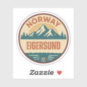 Eigersund, Noorwegen Norway Sticker (Vel)