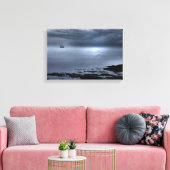 Eigg vanuit Camusdarrach Beach Canvas Afdruk (Insitu (Woonkamer))