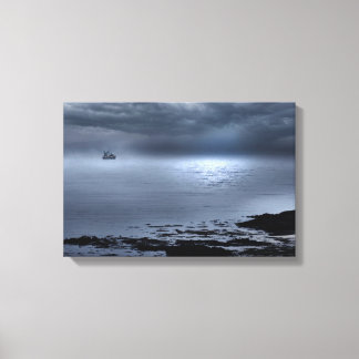 Eigg vanuit Camusdarrach Beach Canvas Afdruk