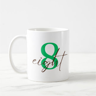 Eight 8 Year Anniversary with Personalization Koffiemok