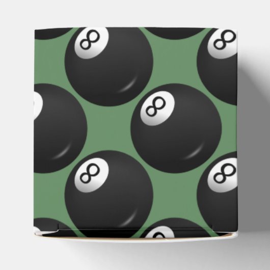 Eight Ball Billiard Theme Bedankdoosjes (Bovenkant)