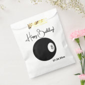 Eight Ball Billiard Theme Bedankzakje (Gezegeld)