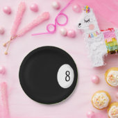 Eight Ball Billiard Theme Papieren Bordje (Feest)