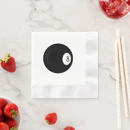 Eight Ball Billiard Theme Servetten (Insitu)