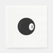 Eight Ball Billiard Theme Servetten (Voorkant)
