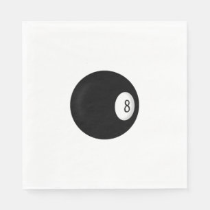 Eight Ball Billiard Theme Servetten