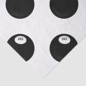 Eight Ball Billiard Theme Tissuepapier (Detail)