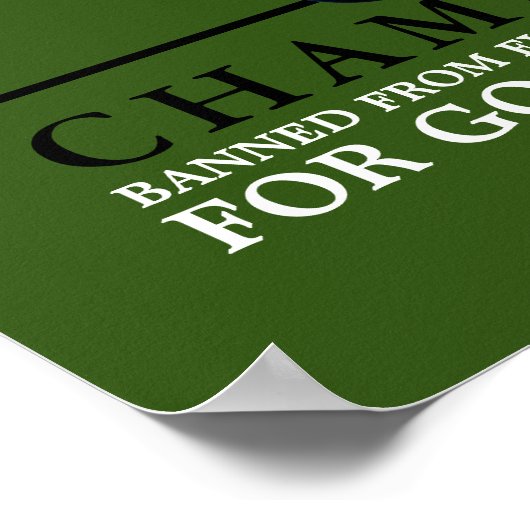 Eight Ball Champion Poster (Hoek)