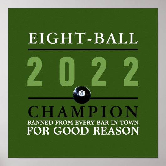 Eight Ball Champion Poster (Voorkant)