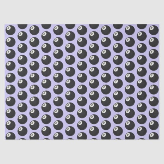 Eight Ball Y2K Snooker 90s mauve purple Tissuepapier (Voorkant)