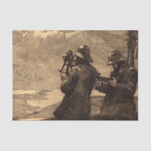 Eight Bells, 1887 by Winslow Homer Tissuepapier (Voorkant)