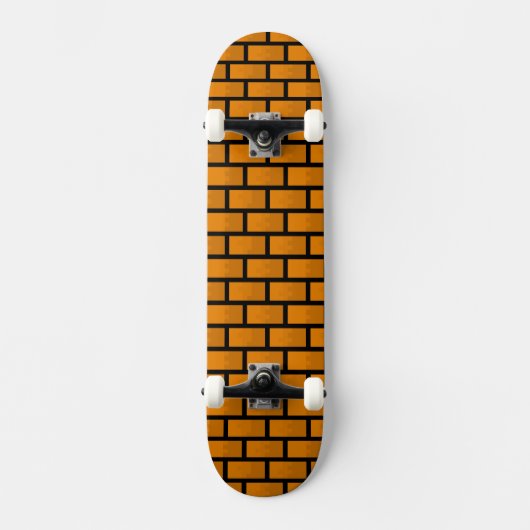 Eight Bit Brick Wall Skateboard (Voorkant)