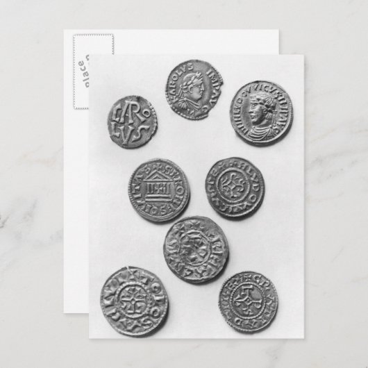 Eight Carolingian coins Briefkaart (Voorkant / Achterkant)