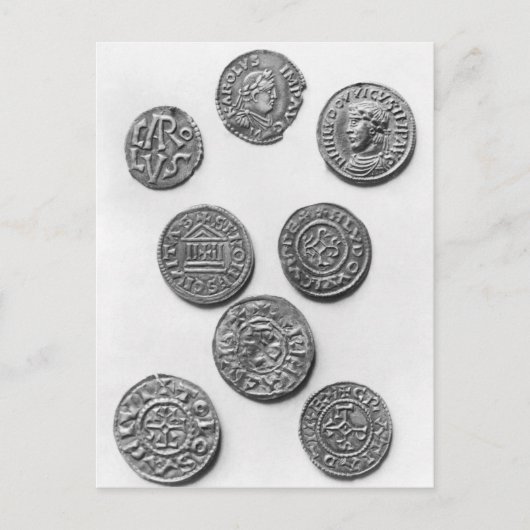 Eight Carolingian coins Briefkaart (Voorkant)