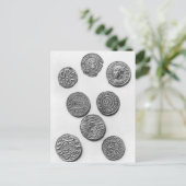 Eight Carolingian coins Briefkaart (Staand voorkant)