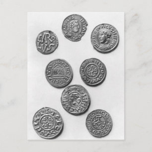 Eight Carolingian coins Briefkaart