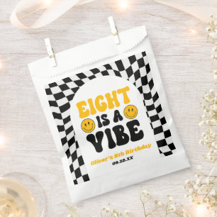 Eight Is A Vibe Retro Achtste 8e Verjaardagsfeestj Bedankzakje