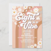 EIGHT is een vibe verjaardagsuitnodiging voor hipp Kaart (Voorkant)