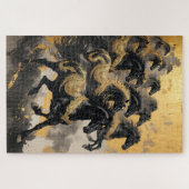 Eight Majestic Horses - Chinese Ink Style Legpuzzel (Horizontaal)