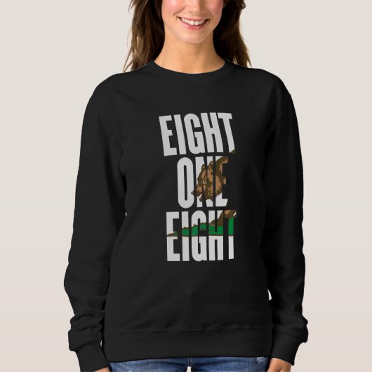 Eight One Eight 818 Area Code California Los Angel Trui (Voorkant)