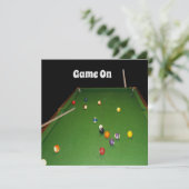 Eightball tafel olieverf met ballen en aanwijzinge (Staand voorkant)