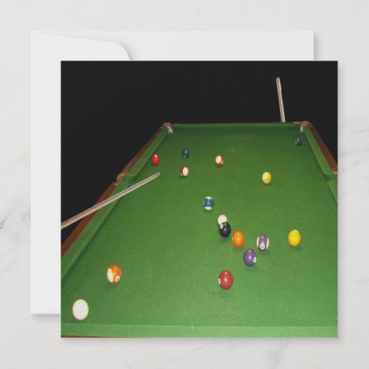 Eightball tafel olieverf met ballen en aanwijzinge (Achterkant)