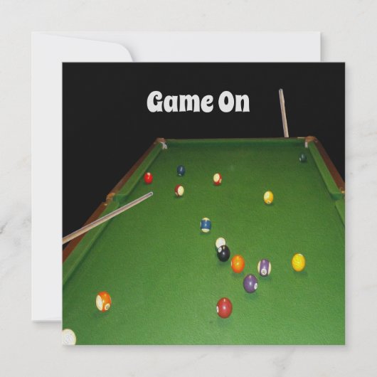 Eightball tafel olieverf met ballen en aanwijzinge (Voorkant)